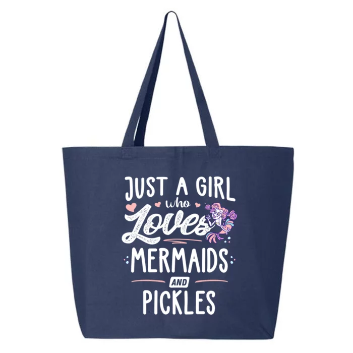 Just A Who Loves Mermaids And Pickles Gift 25L Jumbo Tote