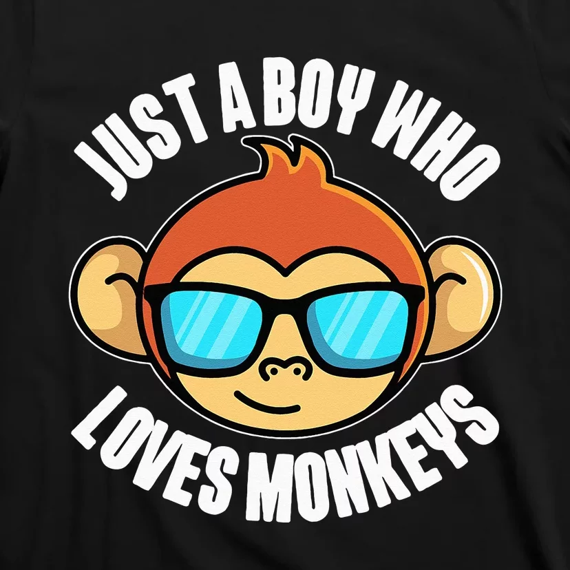 Just A Who Loves Monkeys With Sunglasses T-Shirt