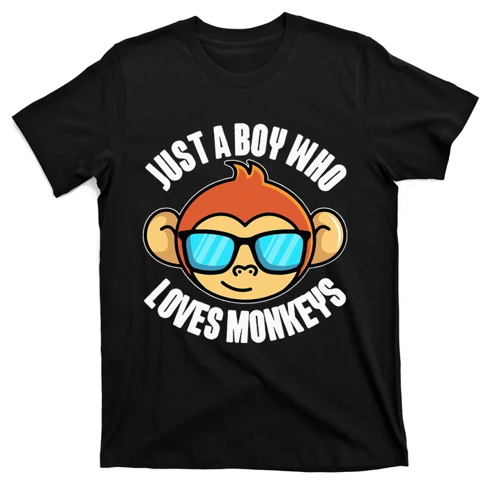 Just A Who Loves Monkeys With Sunglasses T-Shirt