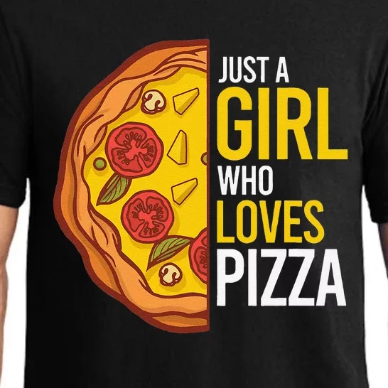 Just A  Who Loves Pizza Lover Funny Pizza foodie Pajama Set