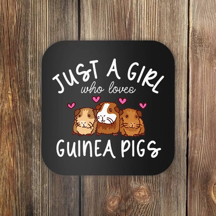 Just A  Who Loves Guinea Pigs Coaster