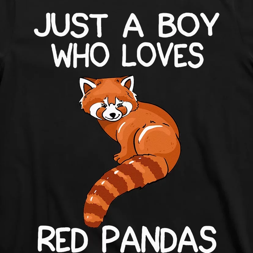 Just A Who Loves Red Pandas Gift Red Panda T-Shirt