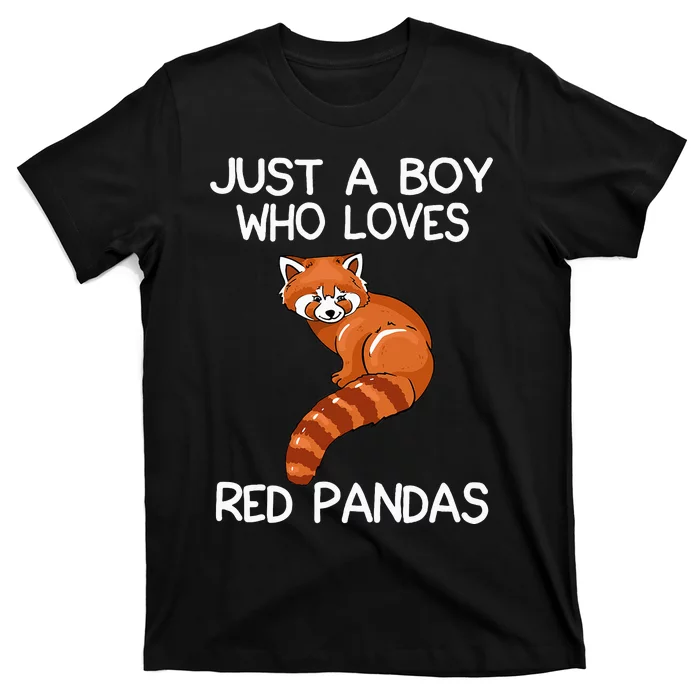 Just A Who Loves Red Pandas Gift Red Panda T-Shirt