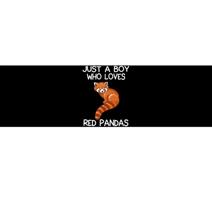 Just A Who Loves Red Pandas Gift Red Panda Bumper Sticker