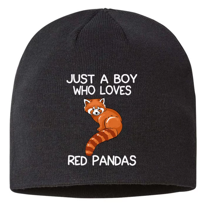 Just A Who Loves Red Pandas Gift Red Panda 8 1/2in Sustainable Knit Beanie