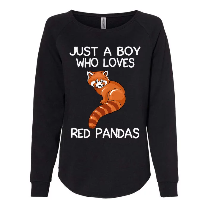 Just A Who Loves Red Pandas Gift Red Panda Womens California Wash Sweatshirt