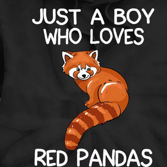 Just A Who Loves Red Pandas Gift Red Panda Tie Dye Hoodie