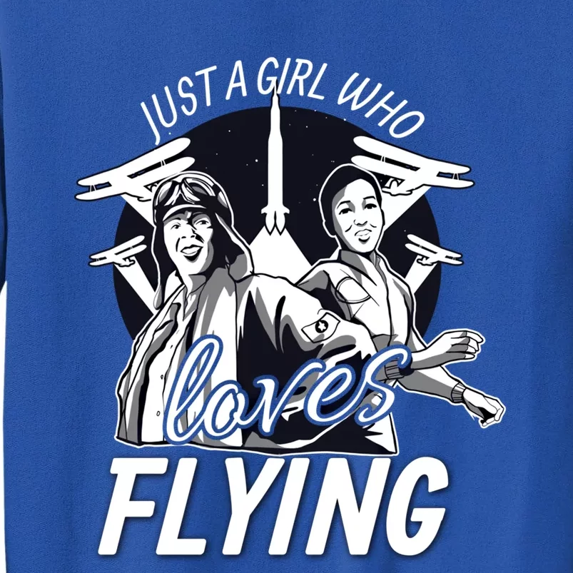 Just A Who Loves Flying Airplane Pilot Pilot Gift Tall Sweatshirt