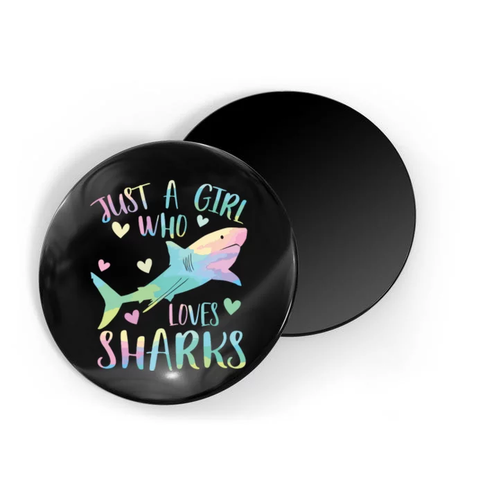 Just A Who Loves Sharks Cute Shark Lover Themed Magnet