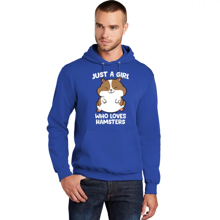 Just A Who Loves Hamsters Cute Hamster Funny Gift Hoodie