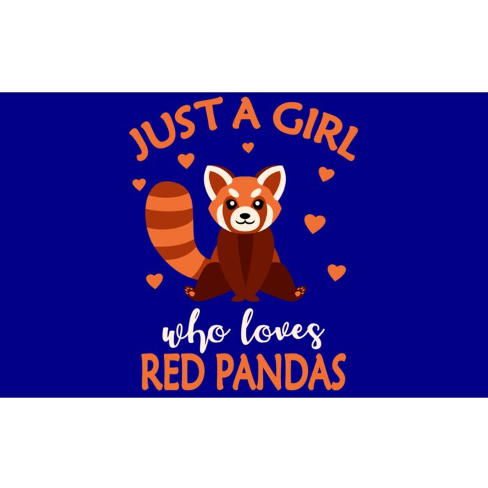 Just A Who Loves Red Pandas Red Panda Gift Bumper Sticker