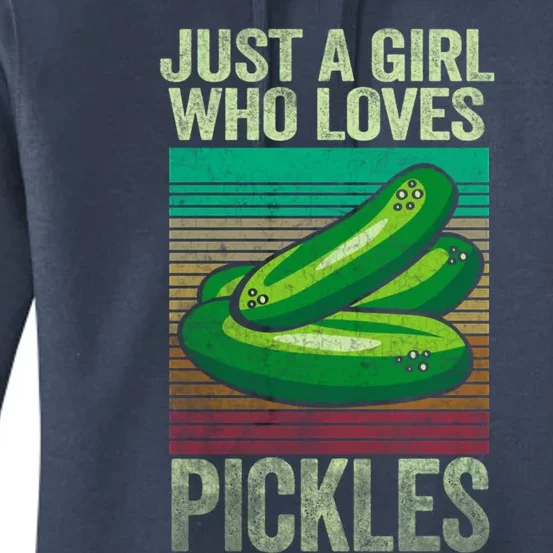 Just A Who Loves Pickles Pickle Cool Gift Women's Pullover Hoodie