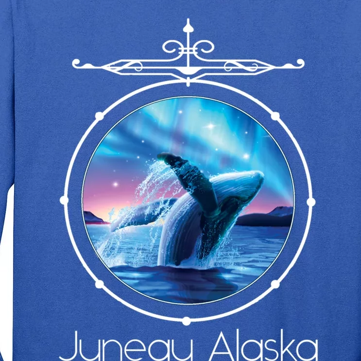 Juneau Alaska Whale Watching Aurora Borealis Souvenir Gift Tall Long Sleeve T-Shirt