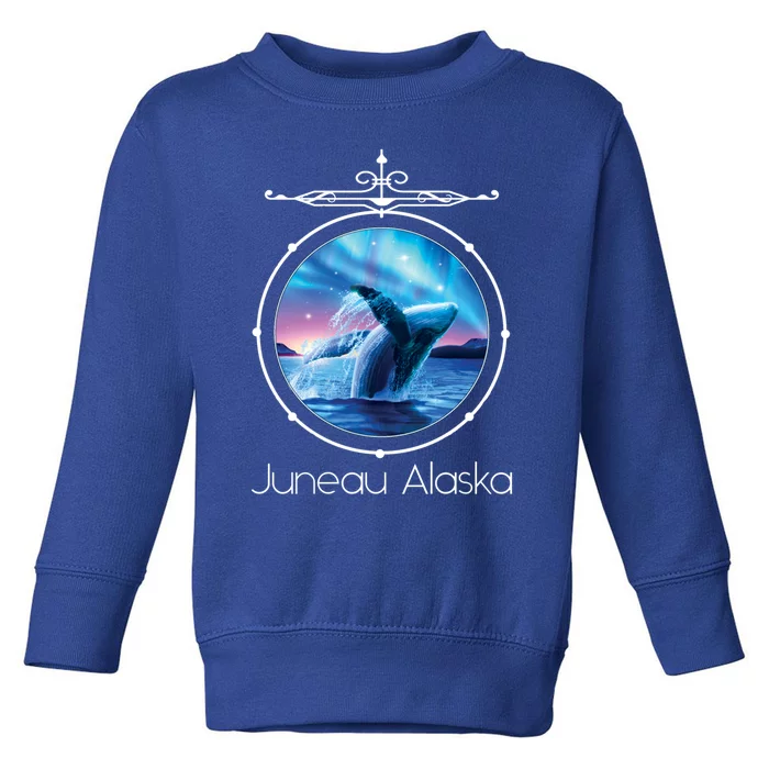 Juneau Alaska Whale Watching Aurora Borealis Souvenir Gift Toddler Sweatshirt