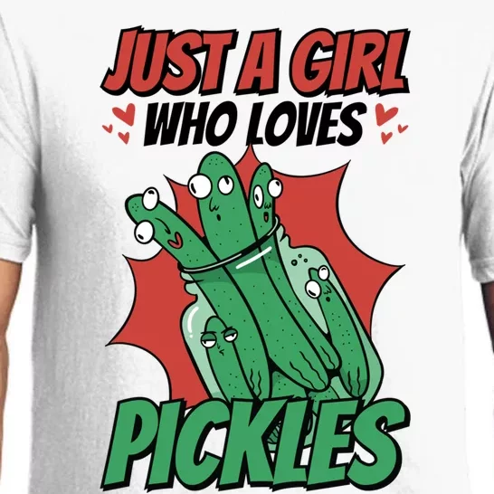 Just A Who Loves Pickles Pickles Lover Great Gift Pajama Set