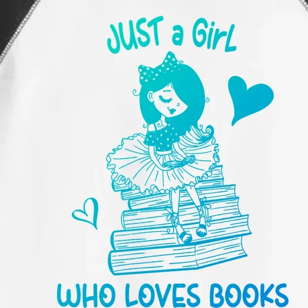 Just A Who Loves Books Reading Book Cute Heart Bookish Gift Toddler Fine Jersey T-Shirt