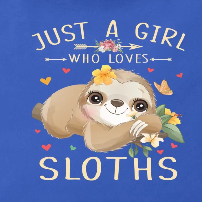 Just A Who Loves Sloths Cute Sloth Lover Gift Zip Tote Bag