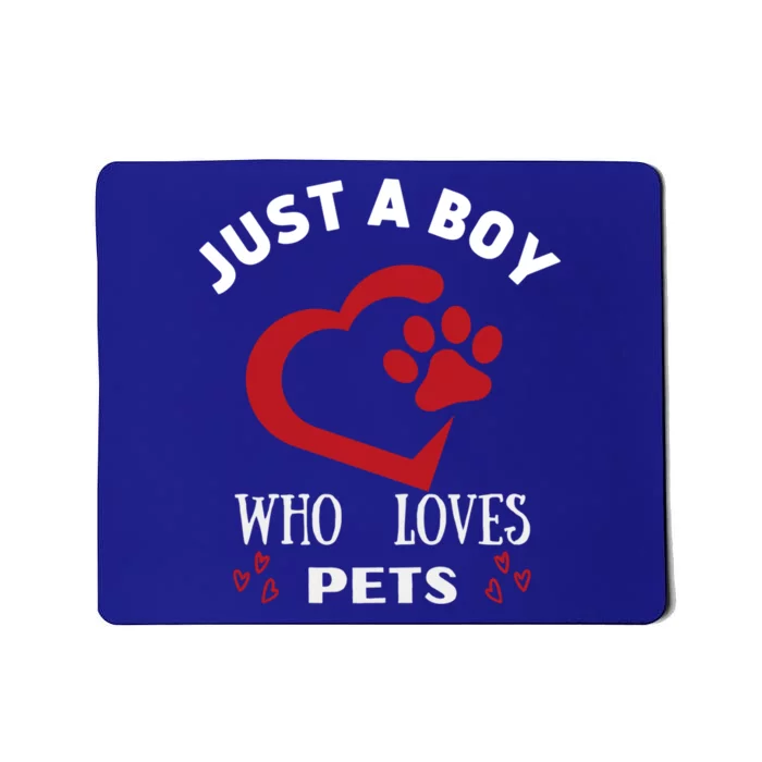 Just A Who Loves Cats Valentines Day Cats Funny Gift Mousepad