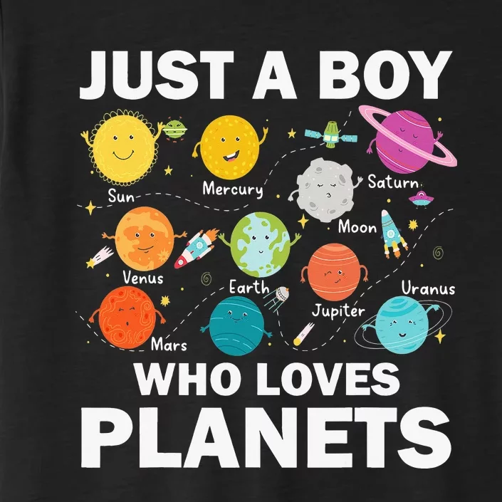 Just A Who Loves Planets Solar System Astrology Space ChromaSoft Performance T-Shirt