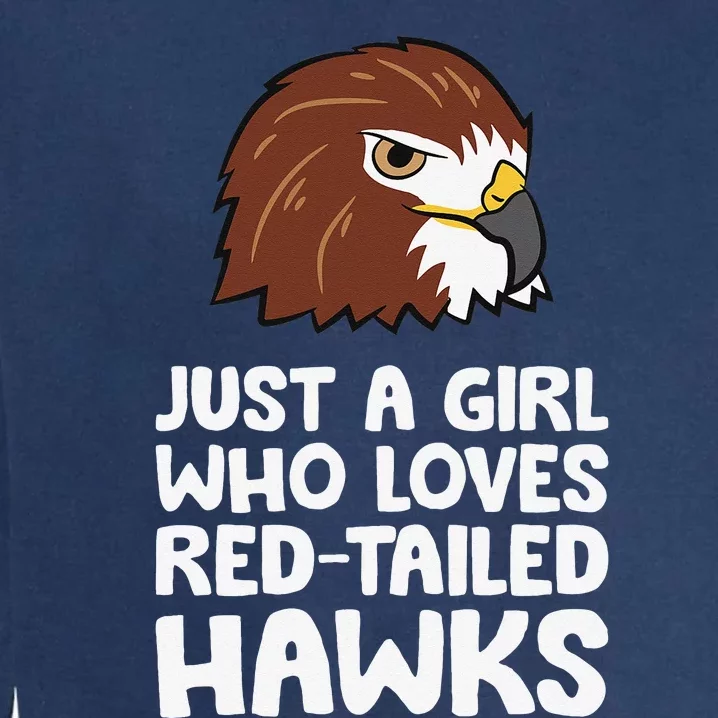 Just a Who Loves Red Tailed Hawks Garment-Dyed Sweatshirt