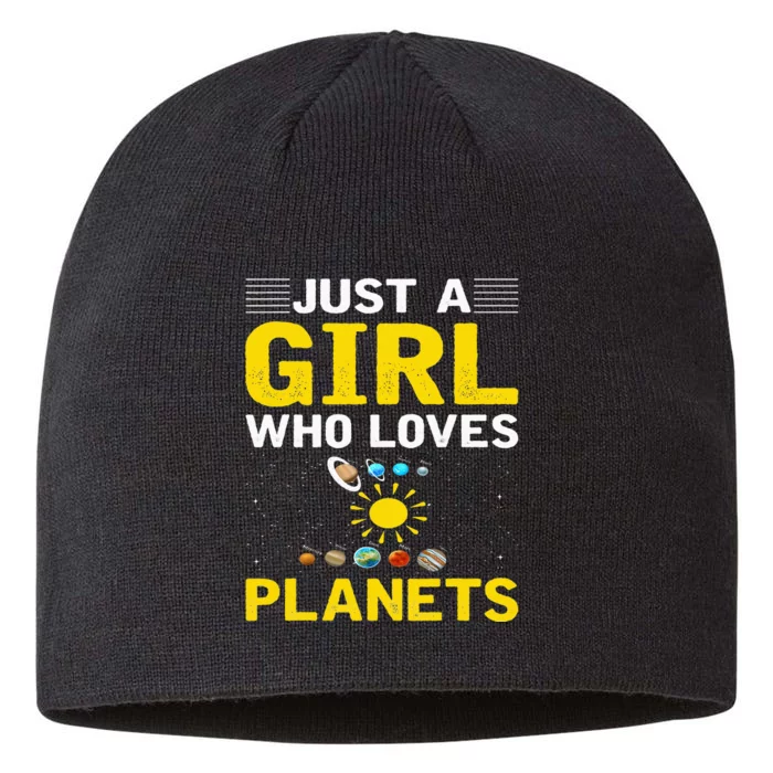 Just A Who Loves Planets I Astronomy 8 1/2in Sustainable Knit Beanie