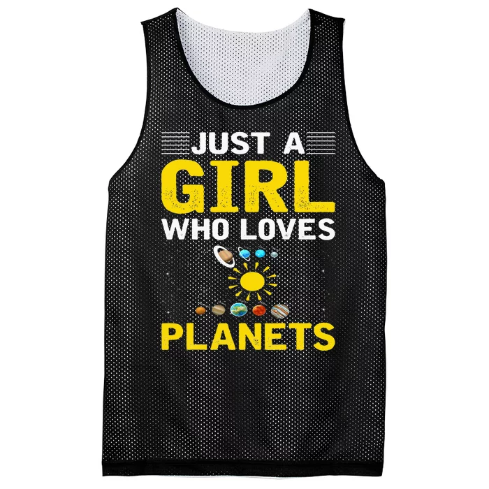 Just A Who Loves Planets I Astronomy Mesh Reversible Basketball Jersey Tank