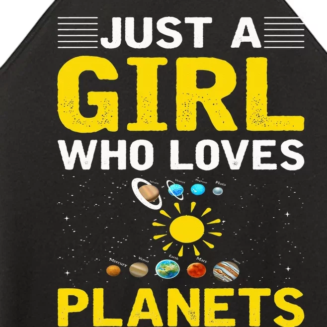 Just A Who Loves Planets I Astronomy Women’s Perfect Tri Rocker Tank