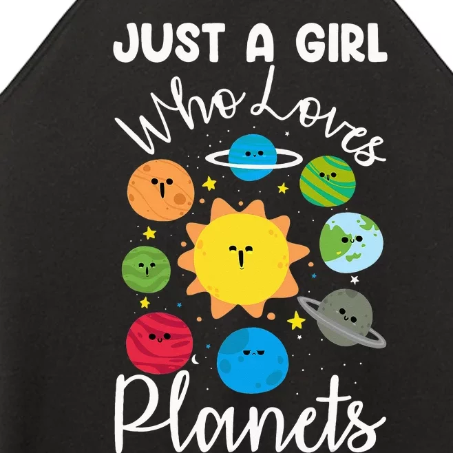 Just A Who Loves Planets Space Planets Stars Women’s Perfect Tri Rocker Tank