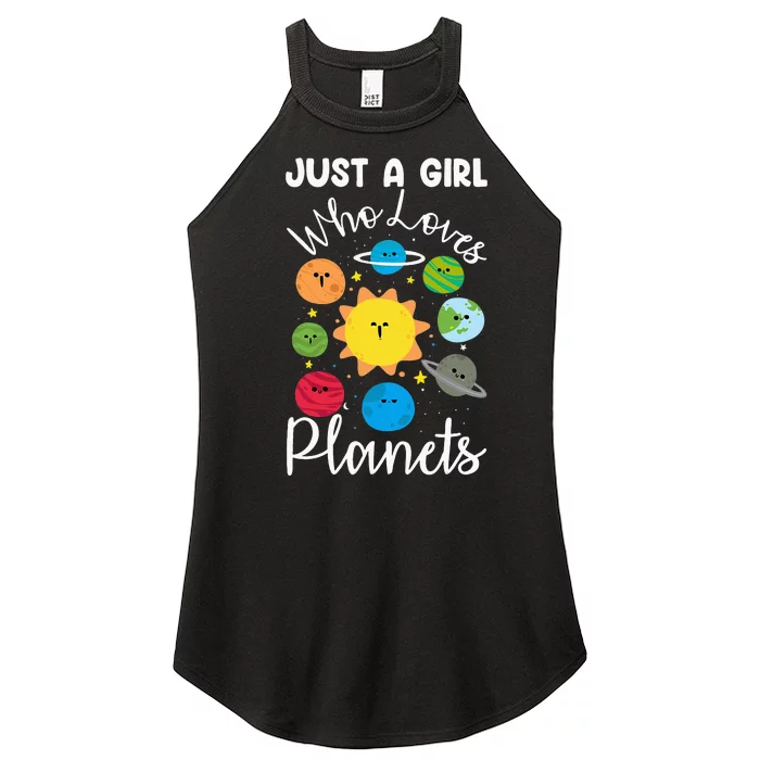 Just A Who Loves Planets Space Planets Stars Women’s Perfect Tri Rocker Tank