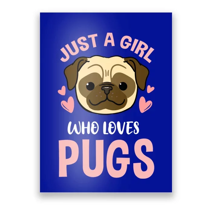 Just A Who Loves Pugs Gift Poster