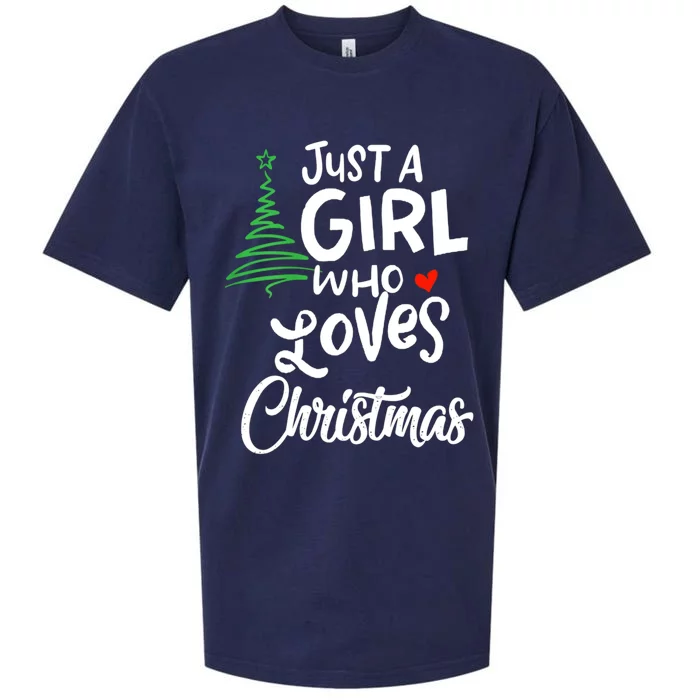 Just A Who Loves Christmas A Gift For Xmas Gift Sueded Cloud Jersey T-Shirt