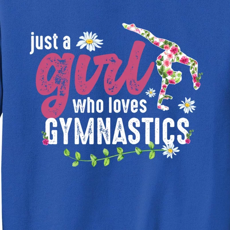 Just A Who Loves Gymnastics Gymnast Meaningful Gift Tall Sweatshirt