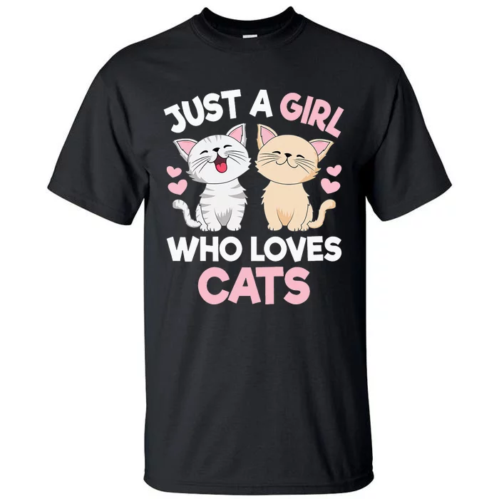 Just A  Who Loves Cats Tall T-Shirt