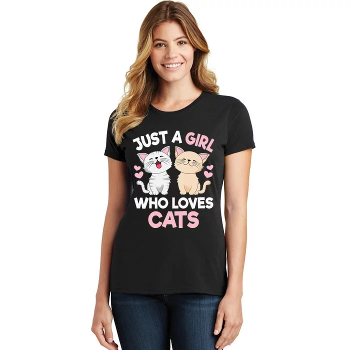 Just A  Who Loves Cats Women's T-Shirt