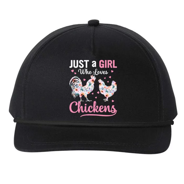 Just A  Who Loves Chickens Snapback Five-Panel Rope Hat