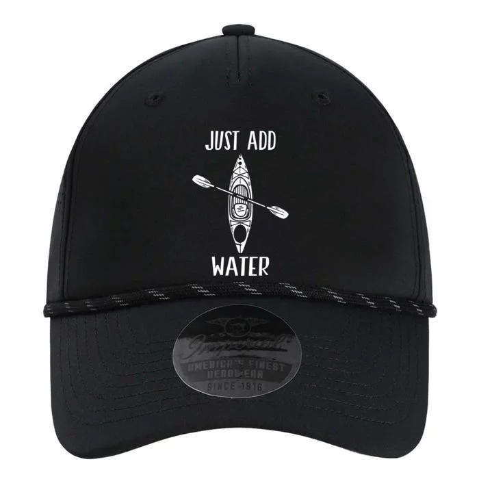 Just Add Water Funny Kayak Kayaking Kayaker Performance The Dyno Cap