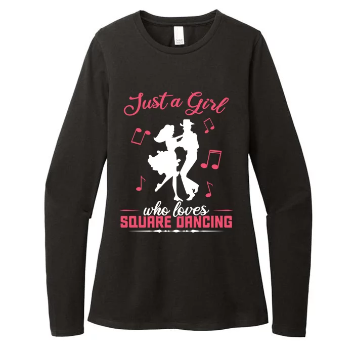 Just A Who Loves Square Dancing Meaningful Gift Womens CVC Long Sleeve Shirt