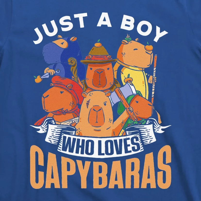 Just A Who Loves Capybaras Animal Rodent T-Shirt