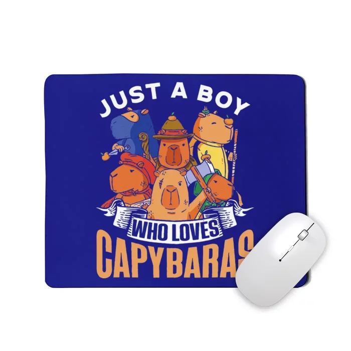 Just A Who Loves Capybaras Animal Rodent Mousepad