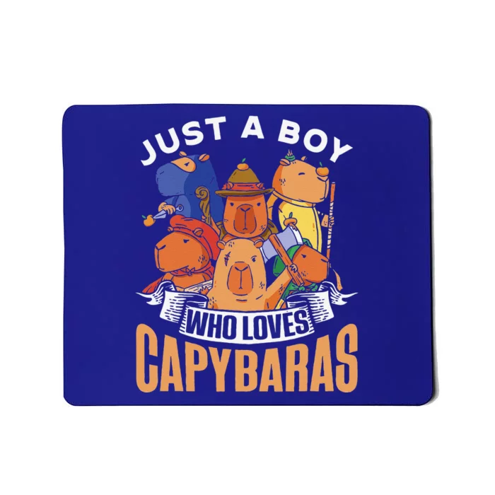 Just A Who Loves Capybaras Animal Rodent Mousepad