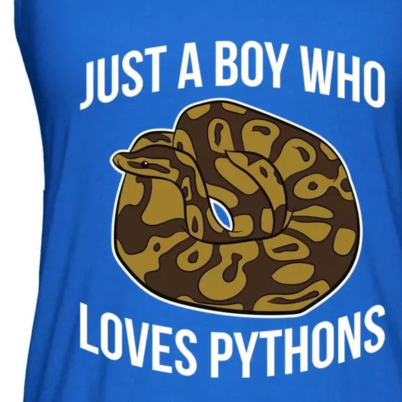 Just A Who Loves Ball Pythons Cute Ball Python Snake Gift Ladies Essential Flowy Tank