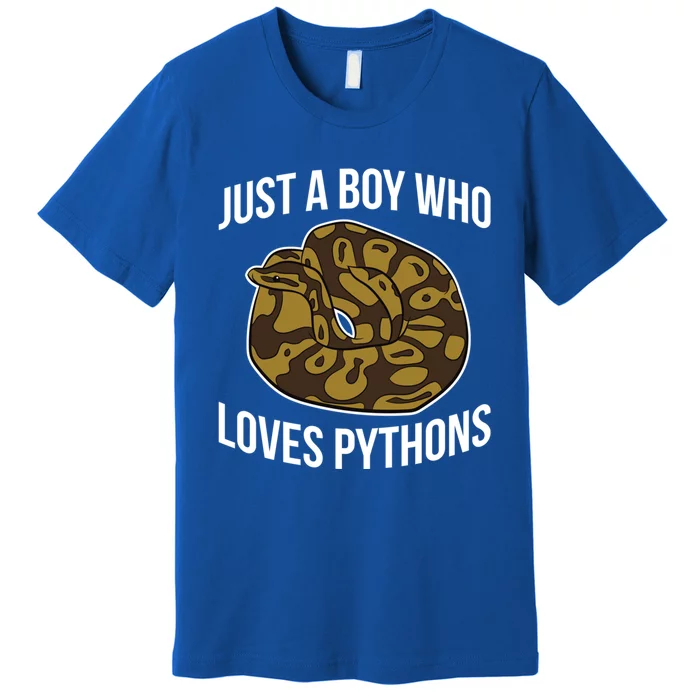 Just A Who Loves Ball Pythons Cute Ball Python Snake Gift Premium T-Shirt