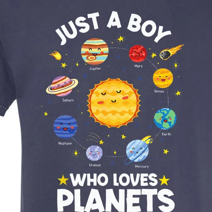 Just A Who Loves Planets & Solar System Space Science Garment-Dyed Heavyweight T-Shirt