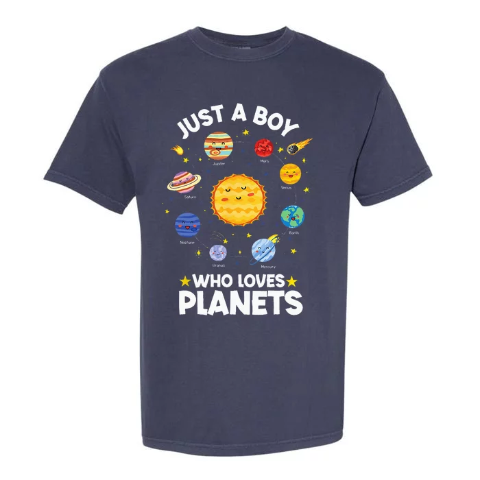 Just A Who Loves Planets & Solar System Space Science Garment-Dyed Heavyweight T-Shirt