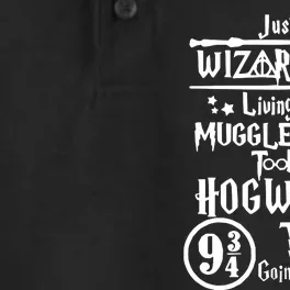 Just A Wizard Girl Living In A Muggle World Took The Hogwarts Train Going Dry Zone Grid Performance Polo