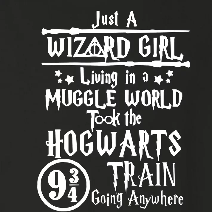 Just A Wizard Girl Living In A Muggle World Took The Hogwarts Train Going Toddler Long Sleeve Shirt