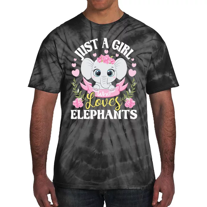 Just A  Who Loves Elephants Tie-Dye T-Shirt