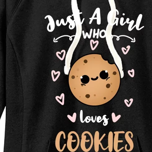 Just A Who Loves Cookies Meaningful Gift Women's Fleece Hoodie