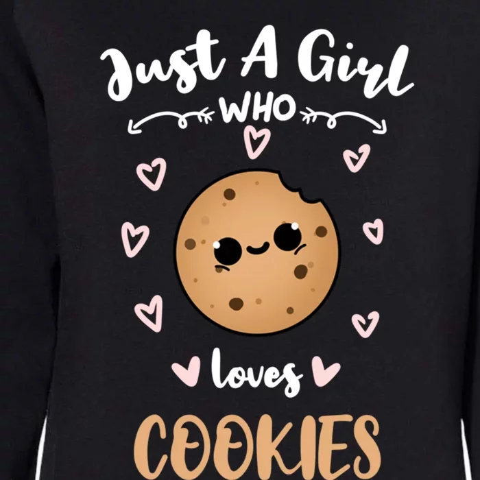 Just A Who Loves Cookies Meaningful Gift Womens California Wash Sweatshirt