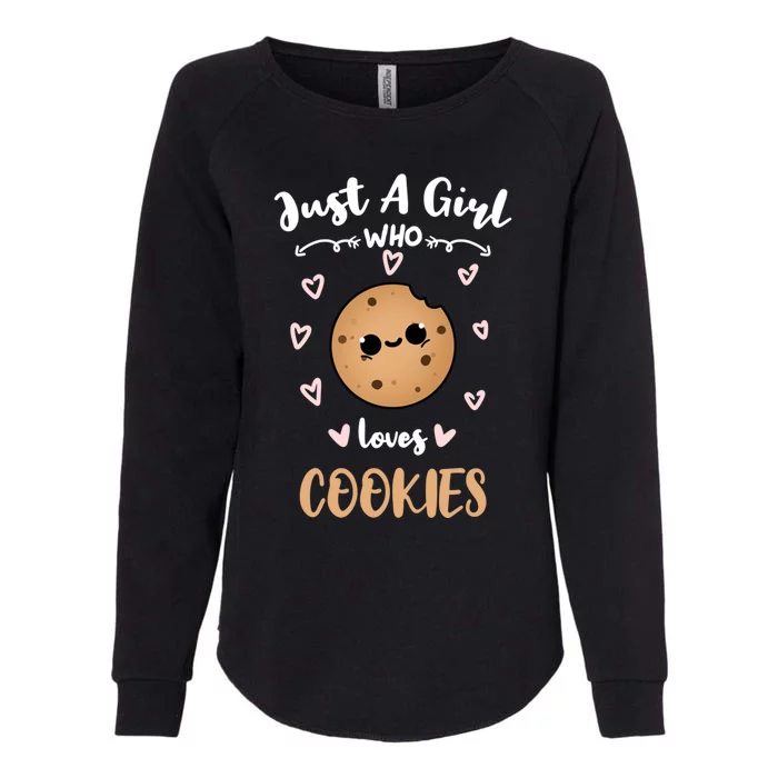 Just A Who Loves Cookies Meaningful Gift Womens California Wash Sweatshirt